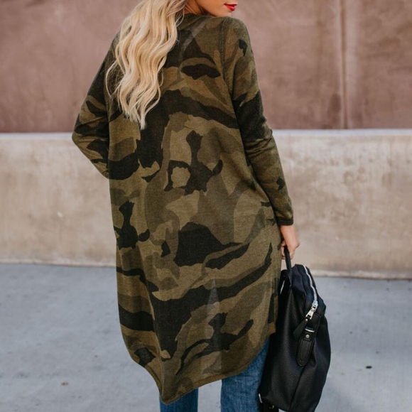 army print cardigan - Picture 2 of 2